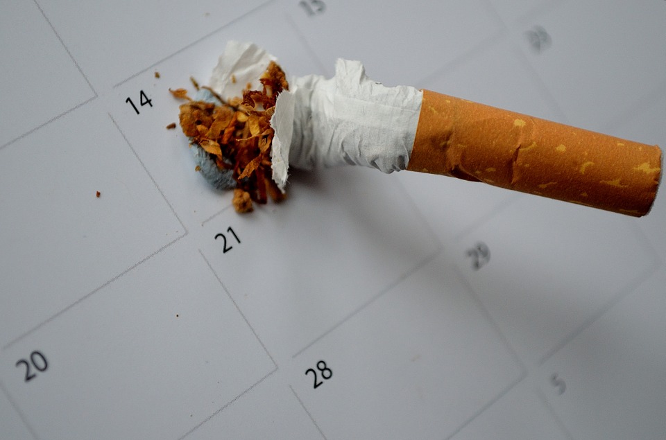 cigareta v kalendáři